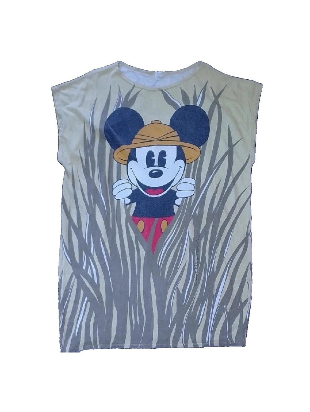 Vintage 80s Walt Disney Productions Mickey Safari Tunic Dress Caro Amoroso Italy